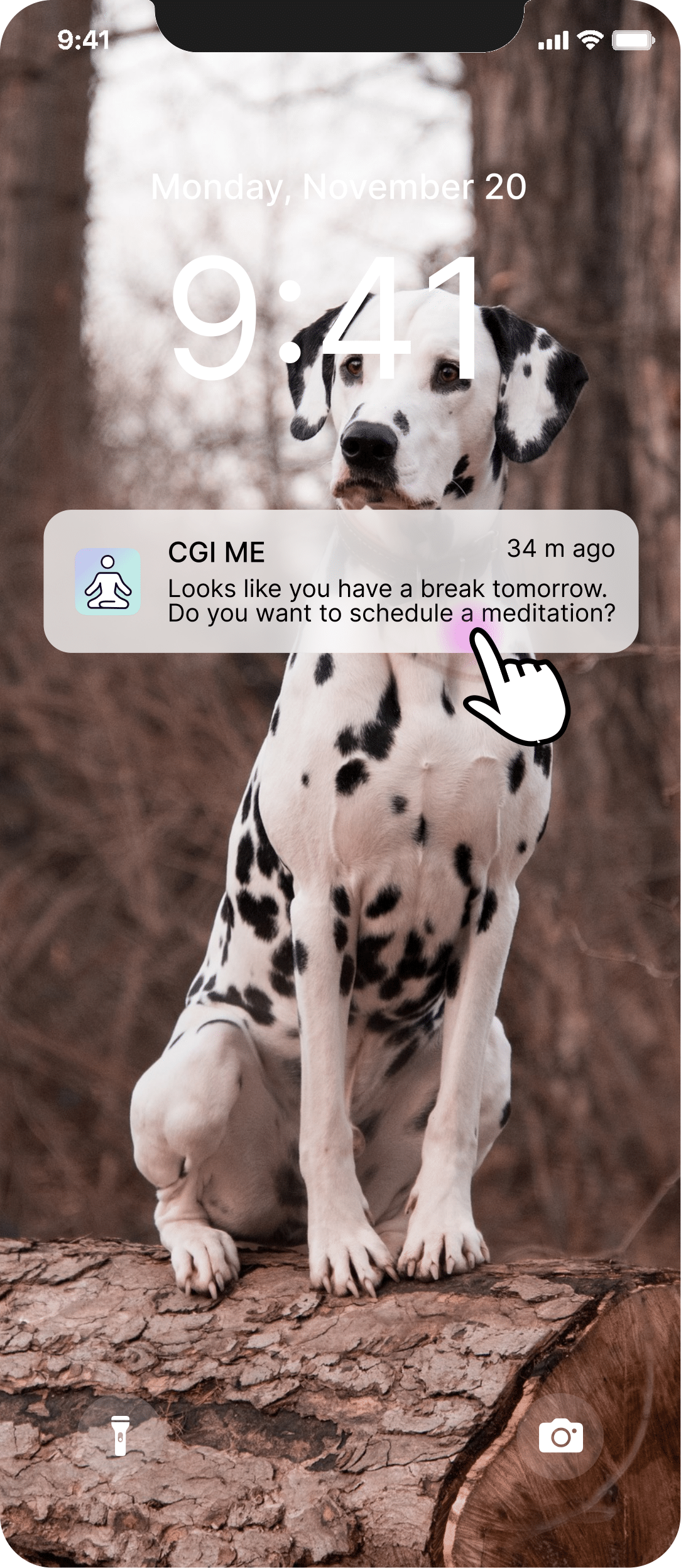 CGI ME notification flow step 1