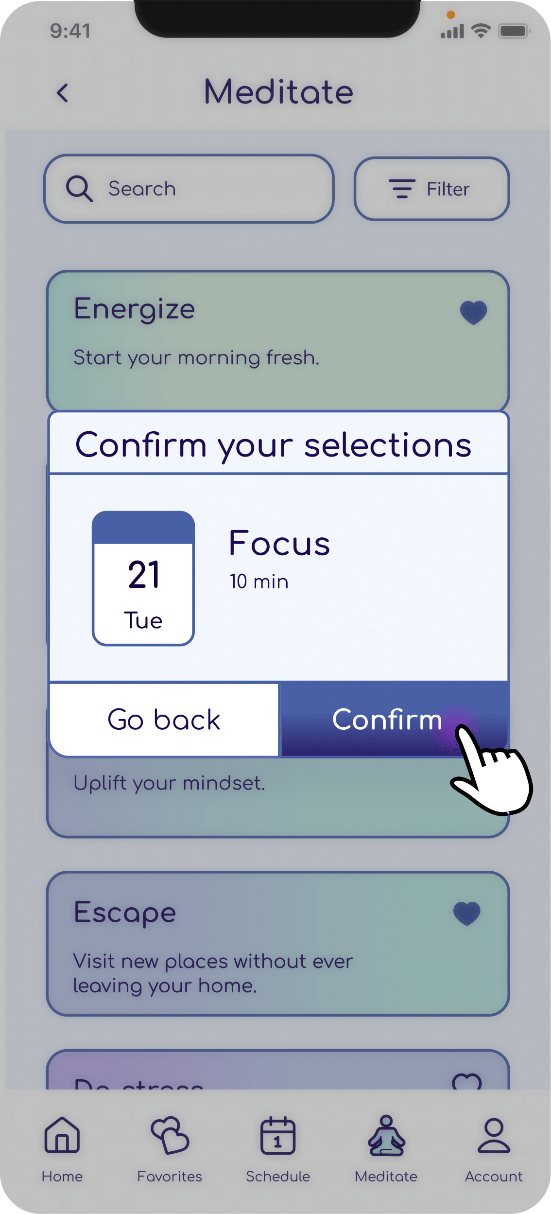 CGI ME in-app journey step 6